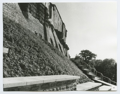 Tallinn. A new repentance at the wall of Toompea. View Patkuli staircase  duplicate photo