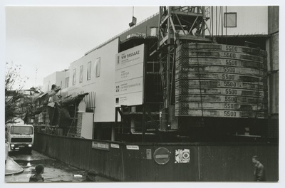 Tallinn. WW Passaaž construction at the corner of Vana-Viru and Garden Street  duplicate photo