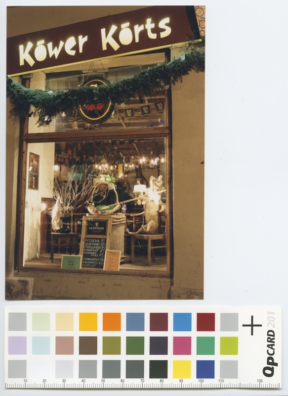 Tallinn. "sigh Kõrts" Viru 8. View from the window to the Christmas Tree room
