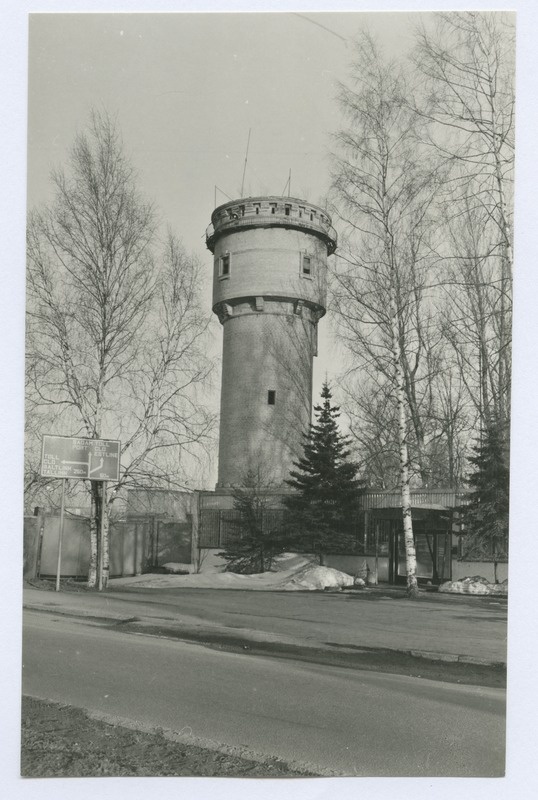 Tallinn. Water tower. View of the water tower in the harbour