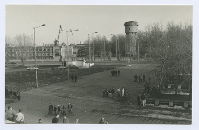 Tallinn. Water tower. View of the water tower from the city hall  similar photo