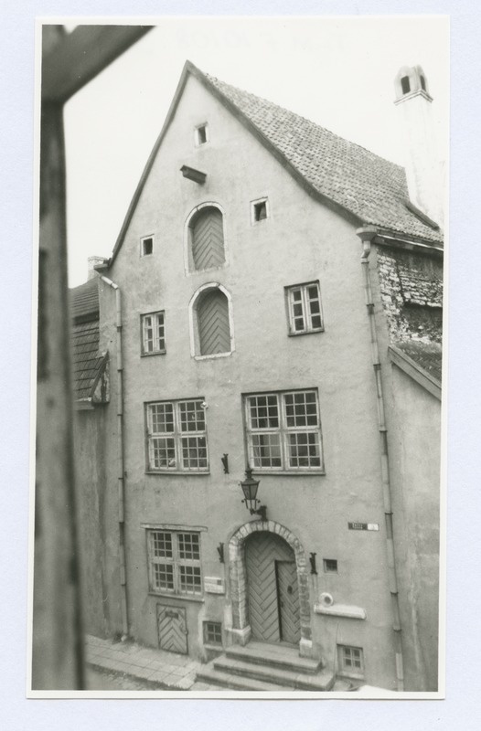 Tallinn. Inch street house No 3 façades, pictured from the window of the opposite house on the second floor