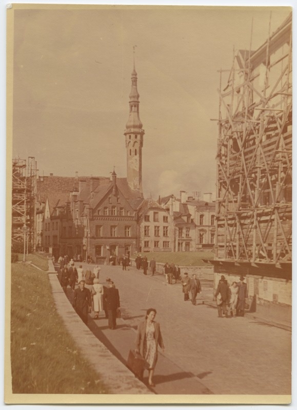 Harju Street with buildings in construction stage