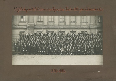 50th anniversary of the Tallinn Volunteer Fire Fire, 1862 - 1912.  duplicate photo