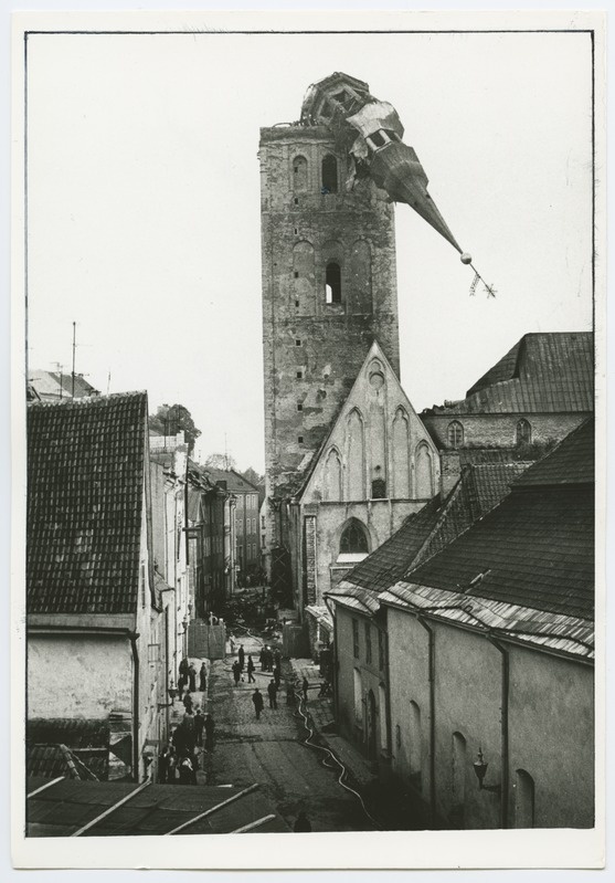 Tallinn. Niguliste church after the fire