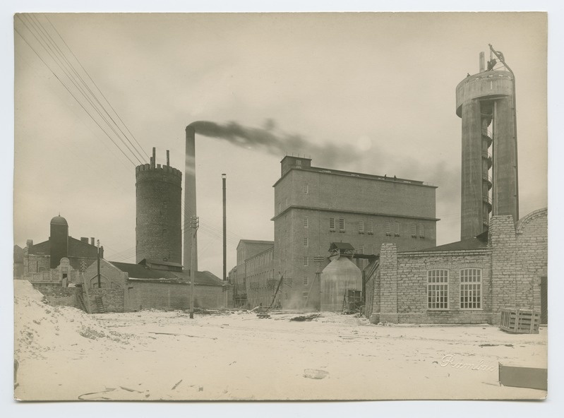 Buildings of the cellulose factory on Tartu highway.