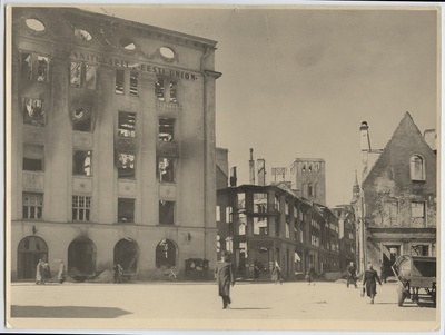 Tallinn, ruins on Suur-Karja and Vana-Post Street.  duplicate photo