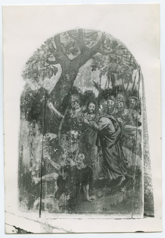 Judah's kiss, oil painting on the tree in 1660, in the Holy Spirit Church on the chest of the Oral Choir.