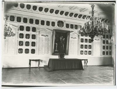 Nn. "langstube" in the Rüütel district building in Toompea.  duplicate photo