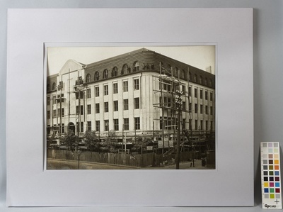 Construction of the building of the Tallinn Credit Bank in Pärnu mnt. 10.  duplicate photo