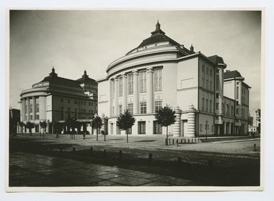 Estonia Theatre and Concert Hall, Estonia pst. Semi-view.  duplicate photo