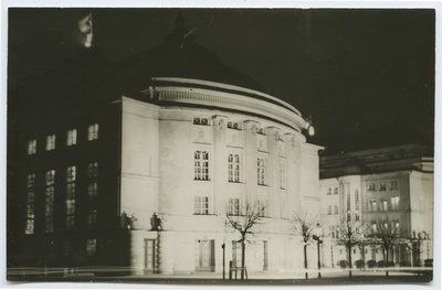 Estonian Theatre Building on the 20th anniversary of the Republic of Estonia.  duplicate photo
