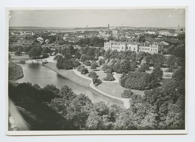 View of the Baltic Station from Toompea.  similar photo