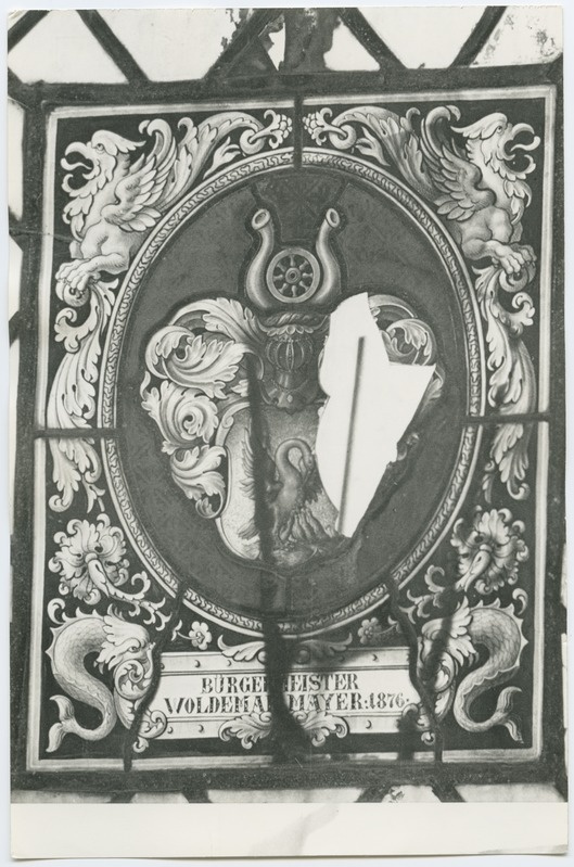 Tallinn. Glassmaal mayor Waldemar Mayer 1876 vapp