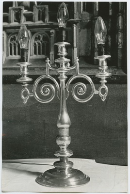 Tallinn. Altar lighter for three candles  duplicate photo