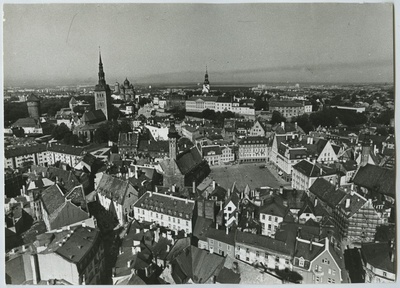 Air photo of the building's square and its surroundings.  duplicate photo