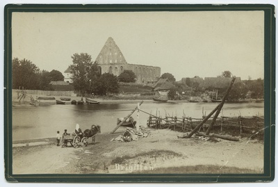 The ruins of the Pirita monastery in Tallinn, view from the west.  similar photo