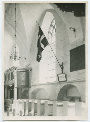 Tallinn, Holy Spirit Church, Danebrog flag.  duplicate photo