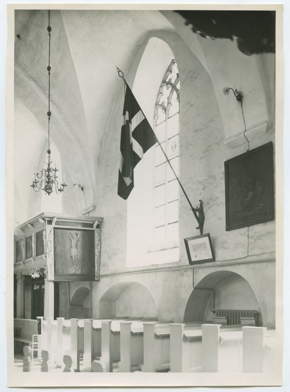 Tallinn, Holy Spirit Church, Danebrog flag.