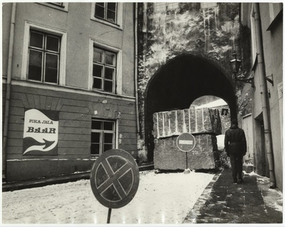 Tallinn. Barricades Pick Foot In front of 1991 January  similar photo