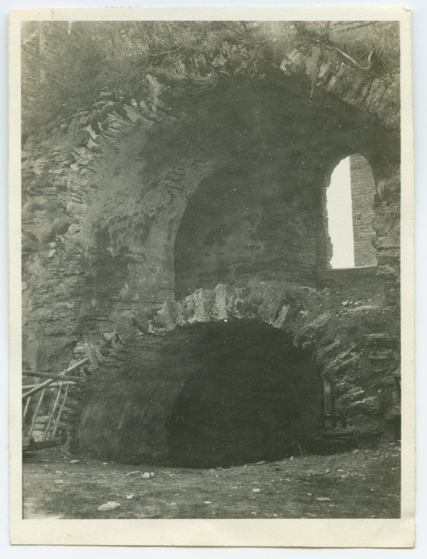 The ruins of the Pirita monastery in Tallinn, the crucifixion of nuns.