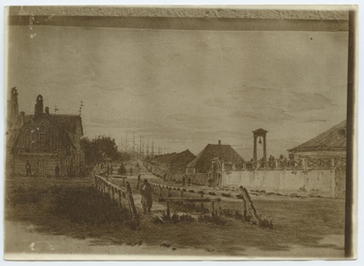 C.Buddeus, "Admirality und Hafen bei Reval", Sadama Street and Admirality.  duplicate photo