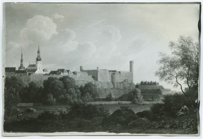 K. Kügelgen, view of Toompea Castle in 1827.  similar photo