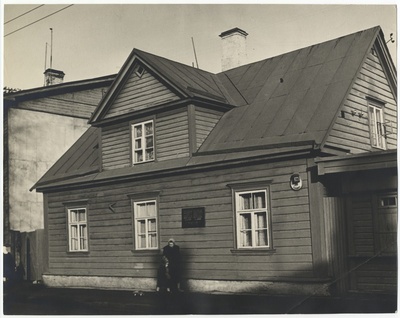 House in Nikonov Street no. 38 where Mikhail lived Kalinin.  duplicate photo