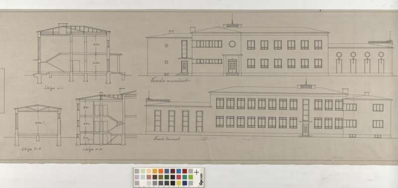 Kose School House in Harjumaa Ravila municipality. Architect Edgar Velbri