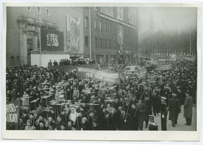 1 May 1941, Workers' Demonstration at the Winning Square.  similar photo