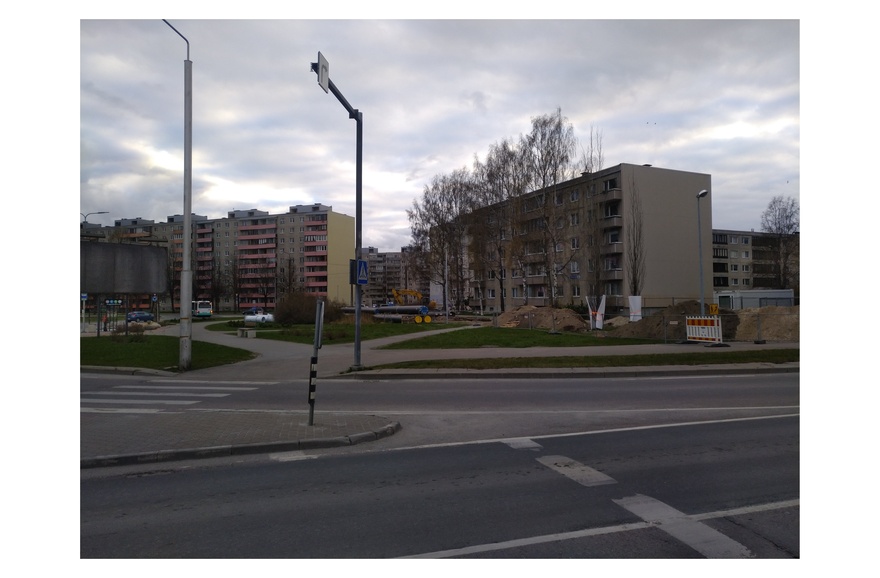 Väike- Õismäe, view of the building and the surroundings in the finishing stage rephoto