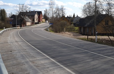 Foto. Vaade linnale vanalt Võru-Tartu maanteelt. rephoto