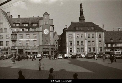 View of Raekoja Square in Tallinn.  similar photo