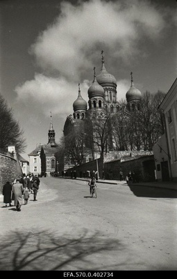 Bicycle competitions in the heart of Tallinn.  similar photo