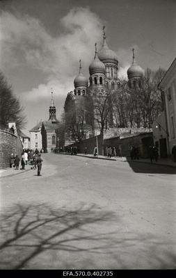 Bicycle competitions in the heart of Tallinn.  similar photo