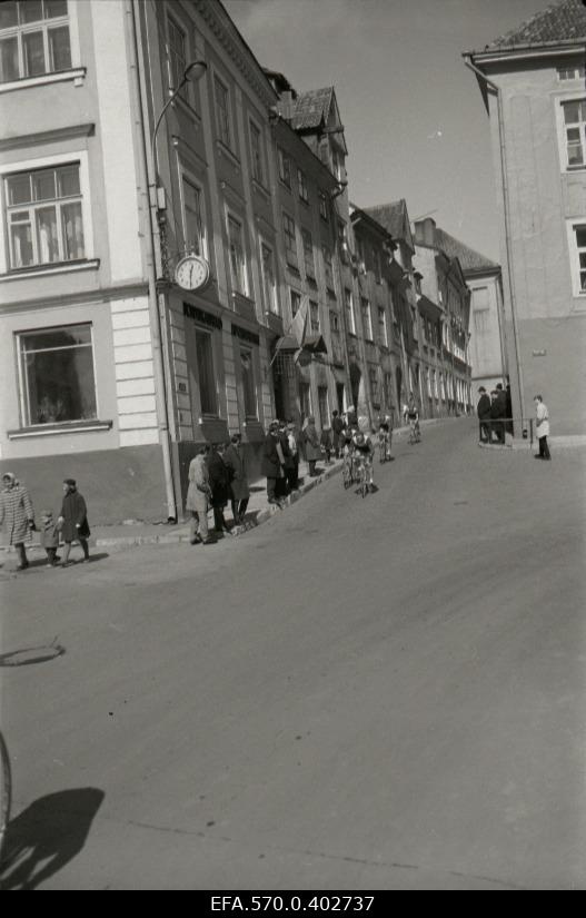 Bicycle competitions in the heart of Tallinn.