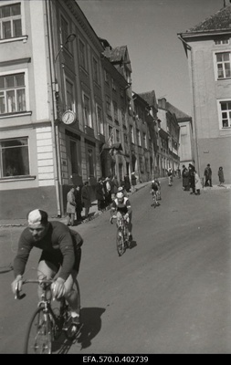 Bicycle competitions in the heart of Tallinn.  similar photo
