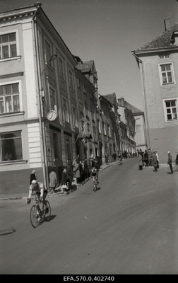 Bicycle competitions in the heart of Tallinn.  similar photo