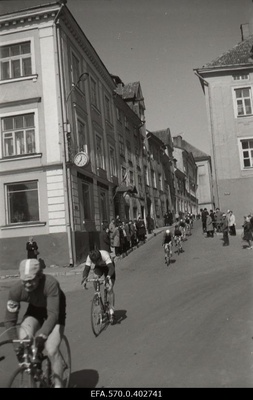 Bicycle competitions in the heart of Tallinn.  similar photo