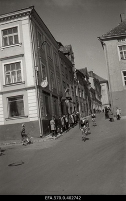 Bicycle competitions in the heart of Tallinn.  similar photo