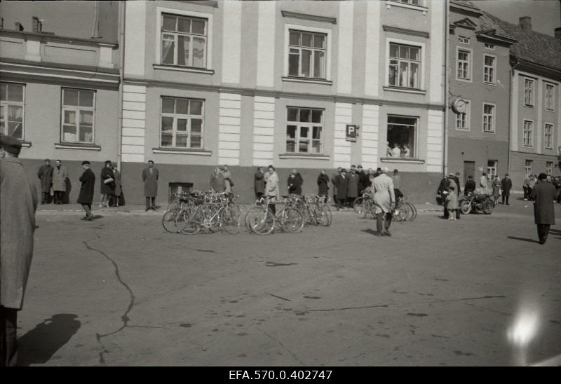 Bicycle competitions in the heart of Tallinn.