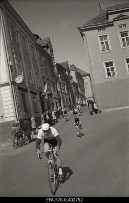 Bicycle competitions in the heart of Tallinn.  similar photo