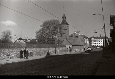 View of Tartu highway and Kaasan Church.  similar photo