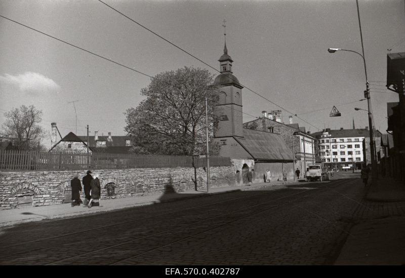View of Tartu highway and Kaasan Church.