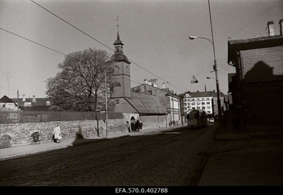 View of Tartu highway and Kaasan Church.  similar photo