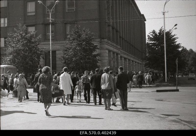 Pedestrian crossing on the Estonian puiestee.  similar photo