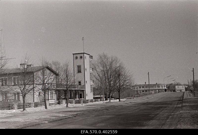 View Pirita from the road to the yacht club and bridge.
