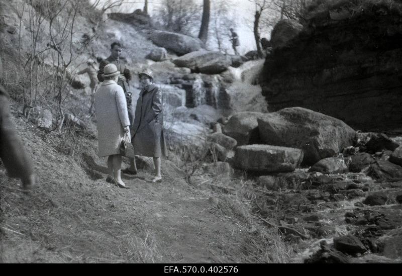 Pedestrians in the Hundikuristiku Kadriorus.