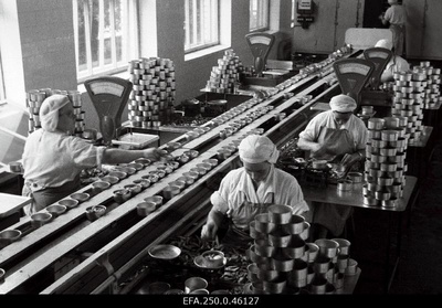 Pärnu's youngest company, ETKVL fish farm canned cheese.  duplicate photo