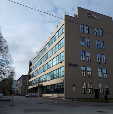 New building of Tallinn Phone Facility. rephoto